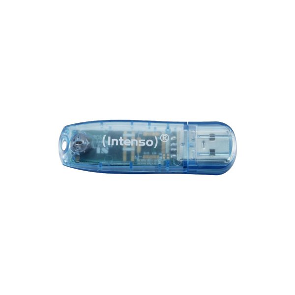 Intenso Rainbow Line, 4 GB, USB Typ-A, 2.0, 28 MB/s, Kappe, Blau