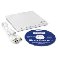 HLDS Hitachi-LG Slim Portable DVD-Brenner, Weiß,...