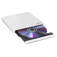 HLDS Hitachi-LG Slim Portable DVD-Brenner, Weiß, Ablage, Desktop / Laptop, DVD±RW, USB 2.0, 60000 h