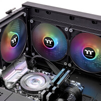 Thermaltake CT120 ARGB Sync PC, Ventilator, 500 RPM, 2000 RPM, 25,8 dB, 57,05 cfm, Schwarz, Weiß