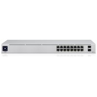 UbiQuiti UniFi 16-Port PoE, Managed, L2/L3, Gigabit Ethernet (10/100/1000), Power over Ethernet (PoE), Rack-Einbau, 1U