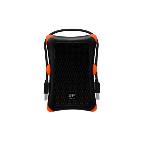 Silicon Power Armor A30, HDD / SSD-Gehäuse, USB Anschluss, Schwarz, Orange