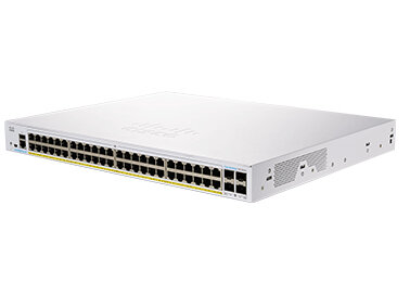 Cisco CBS350-48P-4G-EU, Managed, L2/L3, Gigabit Ethernet (10/100/1000), Rack-Einbau