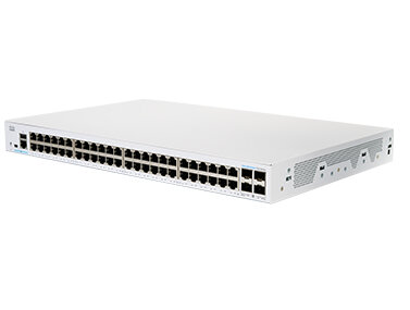 Cisco CBS350-48T-4G-EU, Managed, L2/L3, Gigabit Ethernet (10/100/1000), Rack-Einbau