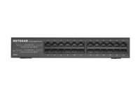 Netgear GS324, Unmanaged, Gigabit Ethernet (10/100/1000), Rack-Einbau, Wandmontage