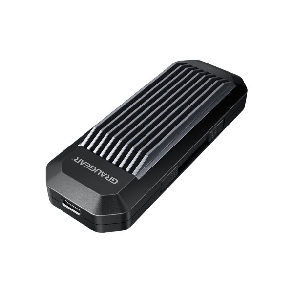 GrauGear G-M202-AC-10G, SSD-Gehäuse, M.2, M.2, PCI Express 3.0, 10 Gbit/s, USB Anschluss, Schwarz