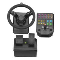 Logitech G Heavy Equipment Bundle, Lenkrad + Pedale, PC, Analog / Digital, 900°, Kabelgebunden, USB 2.0