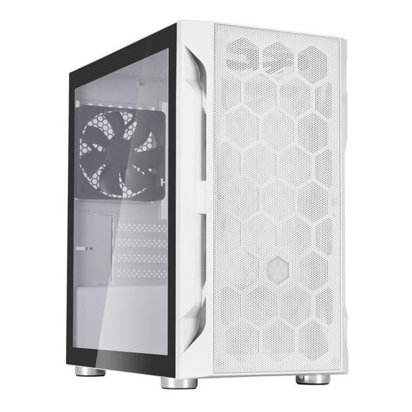 SilverStone FARA H1M, Micro Tower, PC, Weiß, micro ATX, Mini-DTX, Mini-ITX, Kunststoff, Stahl, 16 cm