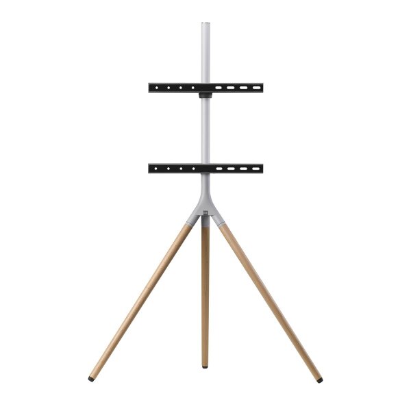 One for All Tripod WM 7472, 165,1 cm (65"), 200 x 100 mm, 400 x 400 mm, 0 - 360°, 360°, Eiche, Silber, Grau