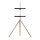 One for All Tripod WM 7472, 165,1 cm (65"), 200 x 100 mm, 400 x 400 mm, 0 - 360°, 360°, Eiche, Silber, Grau