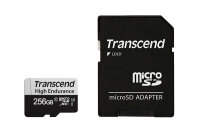 Transcend 350V, 256 GB, MicroSDXC, Klasse 10, 95 MB/s, 45...