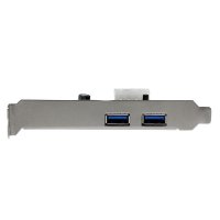 StarTech.com 2 Port USB 3.0 PCI Express Schnittstellenkarte mit UASP und 4 Pin LP4 Molex, PCIe, USB 3.2 Gen 1 (3.1 Gen 1), Full-height / Low-profile, PCIe 2.0, 3 m, CE, FCC