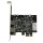 StarTech.com 2 Port USB 3.0 PCI Express Schnittstellenkarte mit UASP und 4 Pin LP4 Molex, PCIe, USB 3.2 Gen 1 (3.1 Gen 1), Full-height / Low-profile, PCIe 2.0, 3 m, CE, FCC