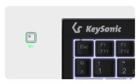 KeySonic KSK-3211ELU (DE), Kabelgebunden, USB, Membran Key Switch, QWERTZ, LED, Schwarz