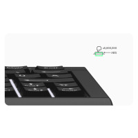 MaxPoint KSK-3010ELC Super Mini Tastatur DE-Layout mit Hintergrundbeleuchtung USB/PS/2 - Tastatur