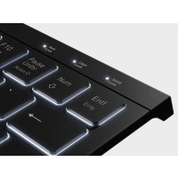 KeySonic KSK-5010ELC (DE), Kabelgebunden, USB, Membran Key Switch, QWERTZ, LED, Schwarz