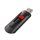 SanDisk Cruzer Glide, 256 GB, USB Typ-A, 2.0, Dia, 6,8 g, Schwarz, Rot