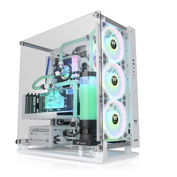 Thermaltake Core P3 TG Pro, Midi Tower, PC, Weiß, ATX, EATX, micro ATX, Mini-ITX, SPCC, Gehärtetes Glas, Gaming