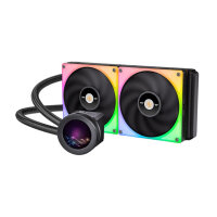 Thermaltake Toughliquid Ultra 280 RGB, All-in-One-Flüssigkeitskühler, 500 RPM, 2000 RPM, 30,7 dB, 107 cfm, Schwarz