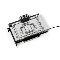 Alphacool Core Geforce RTX 4080 Reference Design mit Backplate, Wasserblock + Rückenplatte, Acryl, Aluminium, Chrom, Cooper, Schwarz, Chrom, Transparent, 3-Pin JST, 1/4", Grafikkarte