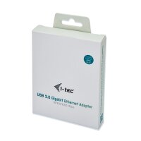 i-tec Metal USB 3.0 Gigabit Ethernet Adapter, Kabelgebunden, USB, Ethernet, 1000 Mbit/s, Schwarz, Grau