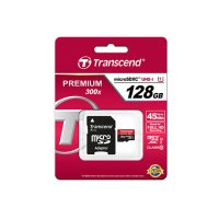 Transcend TS64GSDU3, 128 GB, MicroSDHC, Klasse 10, MLC, 90 MB/s, Class 1 (U1)