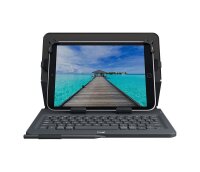 Logitech Universal Folio with integrated keyboard for 9-10 inch tablets, QWERTZ, Deutsch, Jede Marke, iPad Air 2 iPad Air iPad 2 iPad 3 iPad 4 Samsung Galaxy Tab ® A-9.7 in Galaxy Samsung Tab S..., Schwarz, 25,4 cm (10")