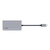 Belkin AVC006btSGY, USB 3.2 Gen 1 (3.1 Gen 1) Type-C, 100 W, Silber, 4K Ultra HD, HDMI, USB 3.2 Gen 1 (3.1 Gen 1) Type-A, USB 3.2 Gen 1 (3.1 Gen 1) Type-C, USB