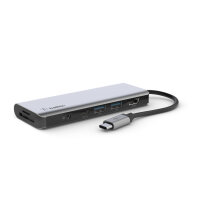 Belkin AVC009btSGY, USB 3.2 Gen 1 (3.1 Gen 1) Type-C, 100...