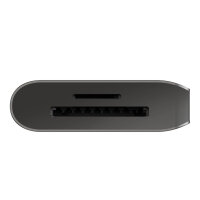 Belkin AVC009btSGY, USB 3.2 Gen 1 (3.1 Gen 1) Type-C, 100 W, Silber, MicroSD (TransFlash), SD, 4K Ultra HD, 3.5mm, HDMI, USB 3.2 Gen 1 (3.1 Gen 1) Type-A, USB 3.2 Gen 1 (3.1 Gen 1) Type-C