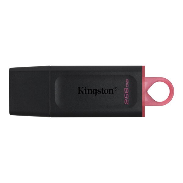 Kingston DataTraveler Exodia – USB 3.2 USB-Stick, 256 GB, USB Typ-A, 3.2 Gen 1 (3.1 Gen 1), Kappe, 11 g, Schwarz, Pink