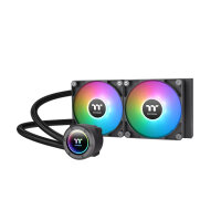 Thermaltake TT TH240 ARGB, All-in-One-Flüssigkeitskühler, 12 cm, 1500 RPM, 3300 RPM, 57,05 cfm, Schwarz