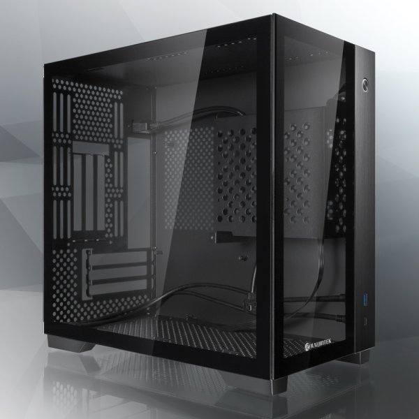 RAIJINTEK PAEAN Mini, Mini Tower, PC, Schwarz, Mini-ITX, Aluminium, SPCC, Gehärtetes Glas, 17 cm