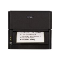 Citizen CL-E300 - Direkt Wärme - 203 x 203 DPI - 200 mm/sek - 10,4 cm - 8 lpm - Schwarz
