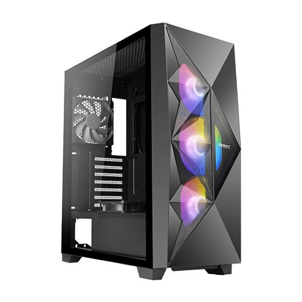 Antec DF800 FLUX, Midi Tower, PC, Schwarz, ATX, micro ATX, Mini-ITX, Kunststoff, Stahl, Gaming