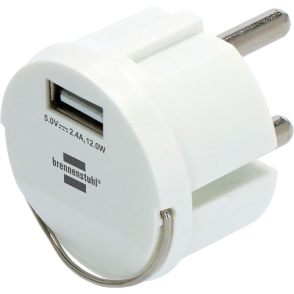 Brennenstuhl 1508110, USB, Weiß, IP44, 2,4 A, 5 V, 2,4 A