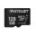 PATRIOT Memory PSF128GMDC10, 128 GB, MicroSDXC, Klasse 10, UHS-I, 80 MB/s, Class 1 (U1)