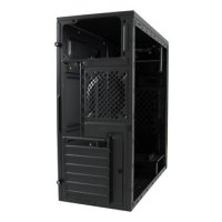 LC-Power 7036B, Midi Tower, PC, Schwarz, ATX, micro ATX, Mini-ITX, Metall, Kunststoff, 14,5 cm