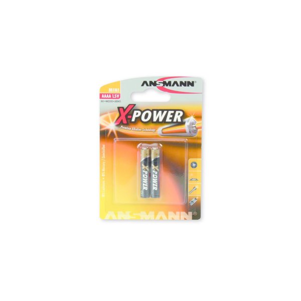 Ansmann X-Power AAAA, 1x 2, Einwegbatterie, AAAA, Alkali, 1,5 V, 2 Stück(e), Sichtverpackung