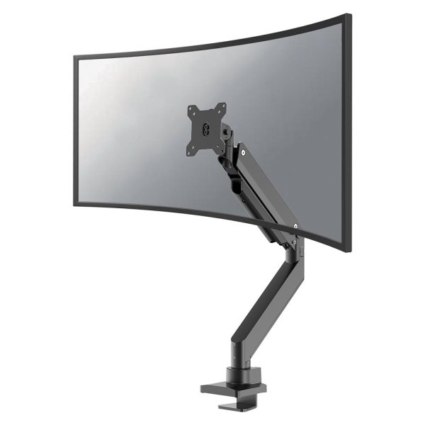 Neomounts Tischhalterung Für Curved Monitore, Klemme /Bolzen, 18 kg, 25,4 cm (10"), 124,5 cm (49"), 100 x 100 mm, Schwarz