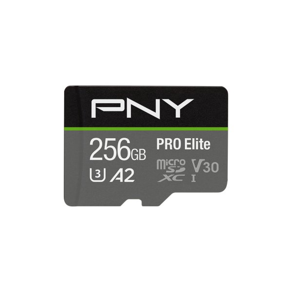 PNY P-SDU256V32100PRO-GE, 256 GB, MicroSDXC, Klasse 10, UHS-I, 100 MB/s, 90 MB/s