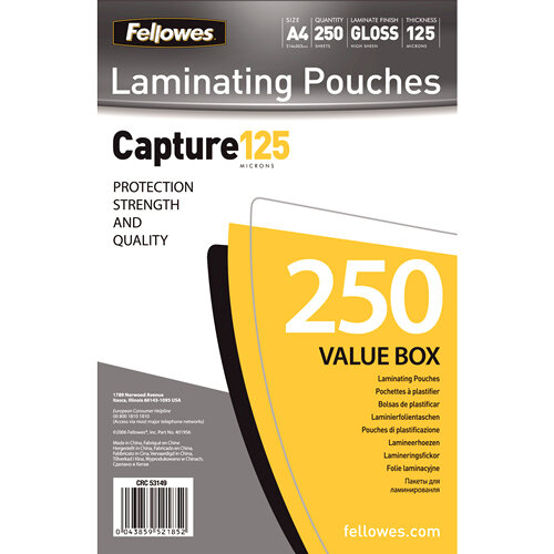 Fellowes 5314903, Transparent, A4, 222 mm, 1 mm, 306 mm, 5 kg