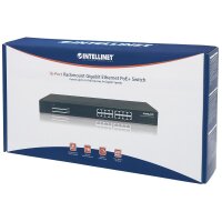 Intellinet 16-Port Gigabit Ethernet PoE+ Switch, 16 x...