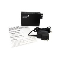 StarTech.com 10/100 Mbit/s Ethernet LWL / Glasfaser Multimode Medienkonverter SC 2km, 100 Mbit/s, 100BASE-FX, 100Base-TX, 10Base-T, IEEE 802.1Q, IEEE 802.3, IEEE 802.3u, 10,100 Mbit/s, Voll, Halb, SC