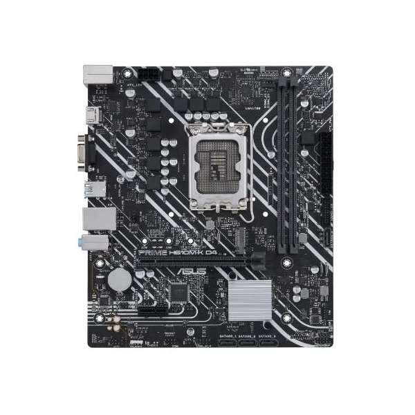 ASUS PRIME H610M-K D4, Intel, LGA 1700, Intel® Celeron®, Intel® Core™ i3, Intel® Core™ i5, Intel® Core™ i7, Intel® Core™ i9,..., DDR4-SDRAM, 64 GB, DIMM