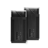 ASUS ZenWiFi Pro XT12 (2-PK), Wi-Fi 6 (802.11ax), Tri-Band (2,4 GHz / 5 GHz / 5 GHz), Ethernet/LAN, Schwarz, Tabletop-Router