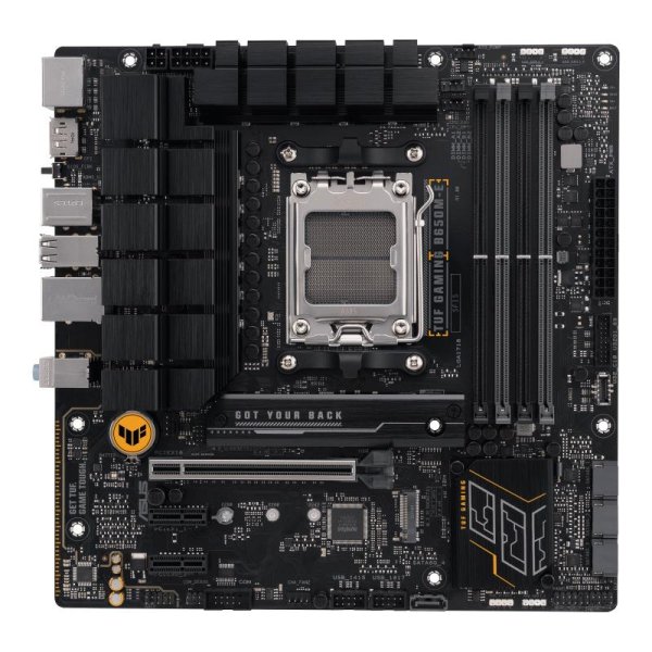 ASUS TUF GAMING B650M-E, AMD, Buchse AM5, AMD Ryzen 5 7th gen, AMD Ryzen 7 7th Gen, AMD Ryzen 9 7th Gen, Buchse AM5, DDR5-SDRAM, 128 GB