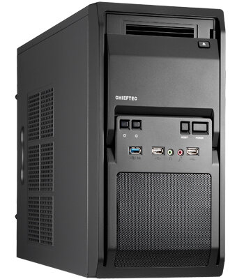 Chieftec LT-01B-OP, Mini Tower, PC, Schwarz, micro ATX, SECC, Heimbüro