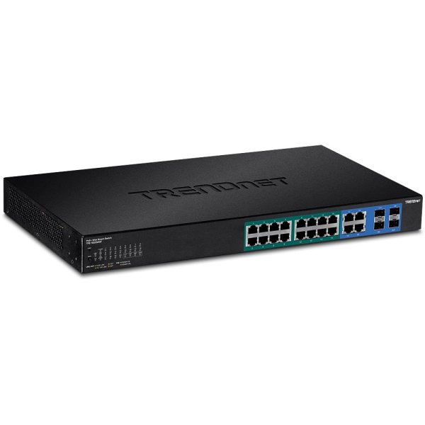 TRENDnet TPE-1620WSF, Managed, L2/L3, Gigabit Ethernet (10/100/1000), Power over Ethernet (PoE), Rack-Einbau, 1U