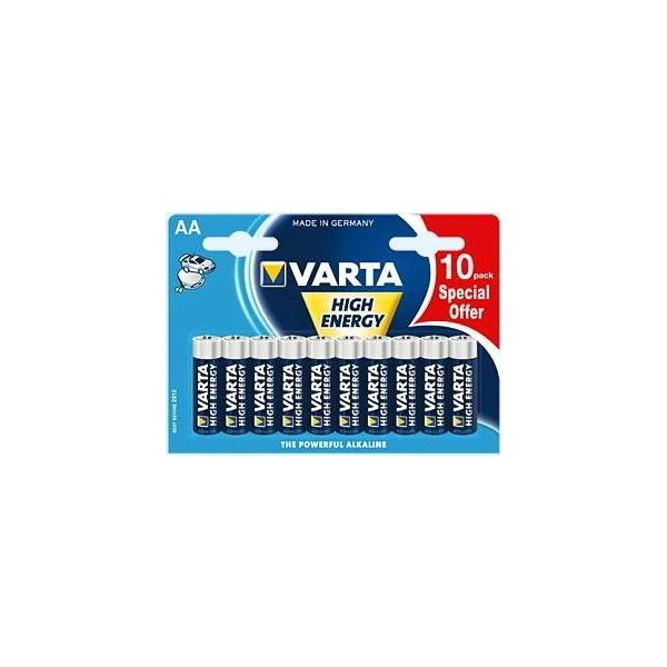 Varta High Energy AA 10-pack, Einwegbatterie, Alkali, 1,5 V, 10 Stück(e), AA